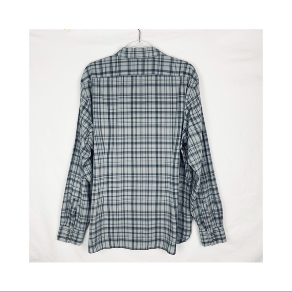 John Varvatos USA Button Front Plaid Shirt size XL - Picture 2 of 5